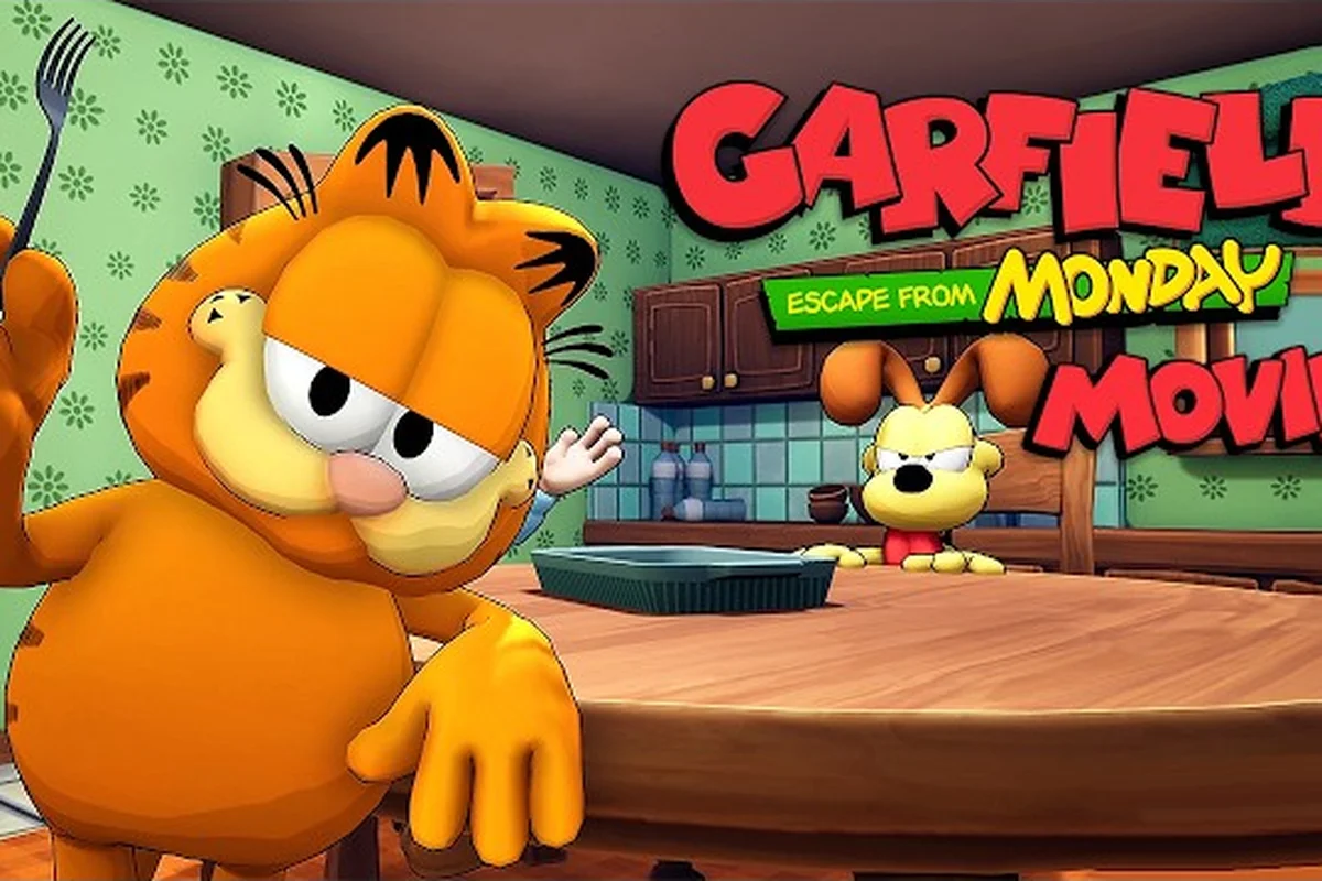 Garfield - Escape from Monday Ending Cutscene and Credits